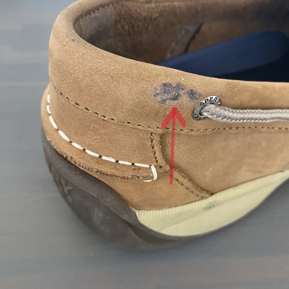 Sperry Mens Intrepid Boat Shoes Size 10 Tan Leather Top Sider Comfort Shoes